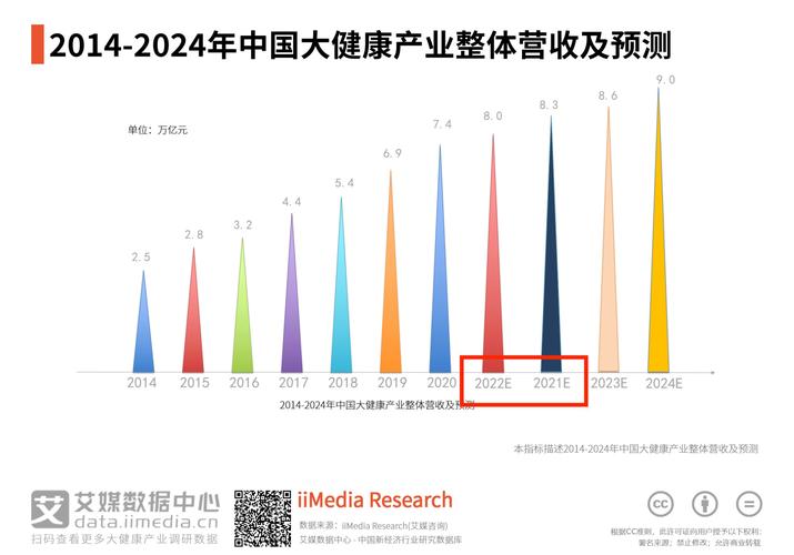 2014-2024年中国大健康产业整体营收及预测